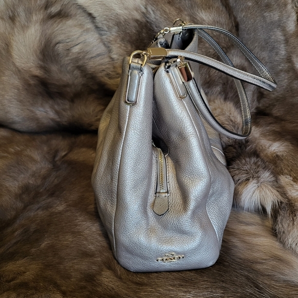 Coach Dalton pewter shoulder bag
